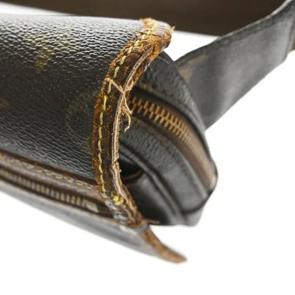 LOUIS VUITTON Bum Bag Bosphore Waist Pouch Monogram Leather Brown